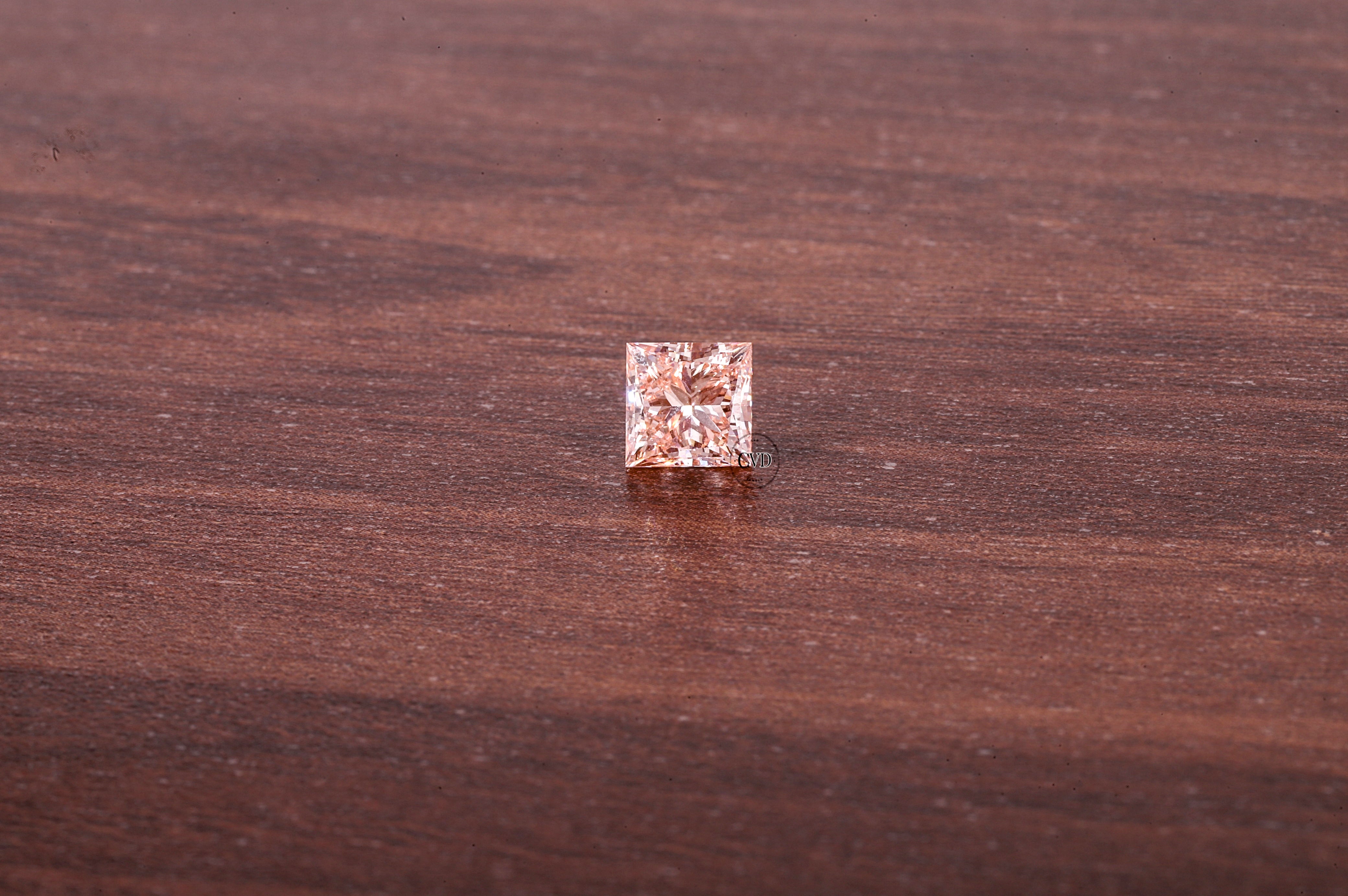 2 CT Princess Cut Pink Diamond, Pink Lab Grown Diamond, Princess Cut Loose Diamond for Engagement Ring