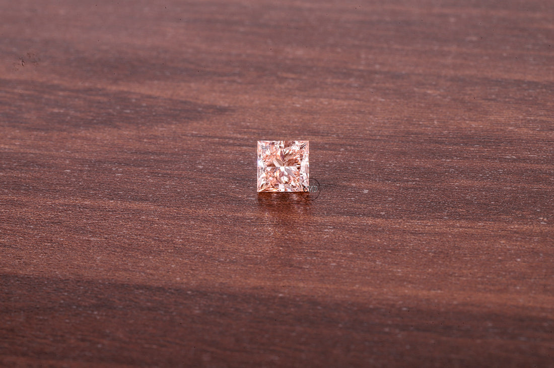 2 CT Princess Cut Pink Diamond, Pink Lab Grown Diamond, Princess Cut Loose Diamond for Engagement Ring