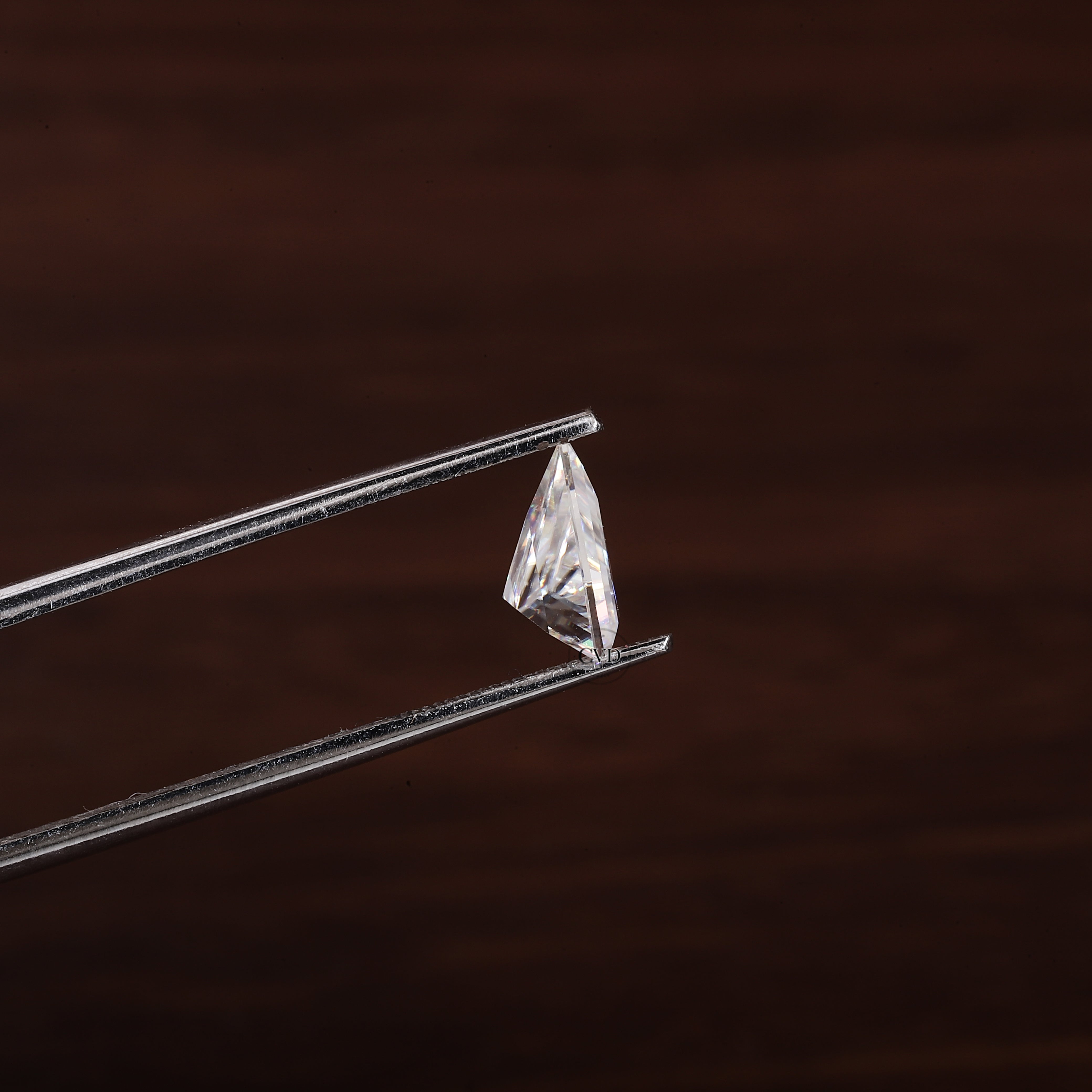 Triangle loose Moissanite Stone For Engagement