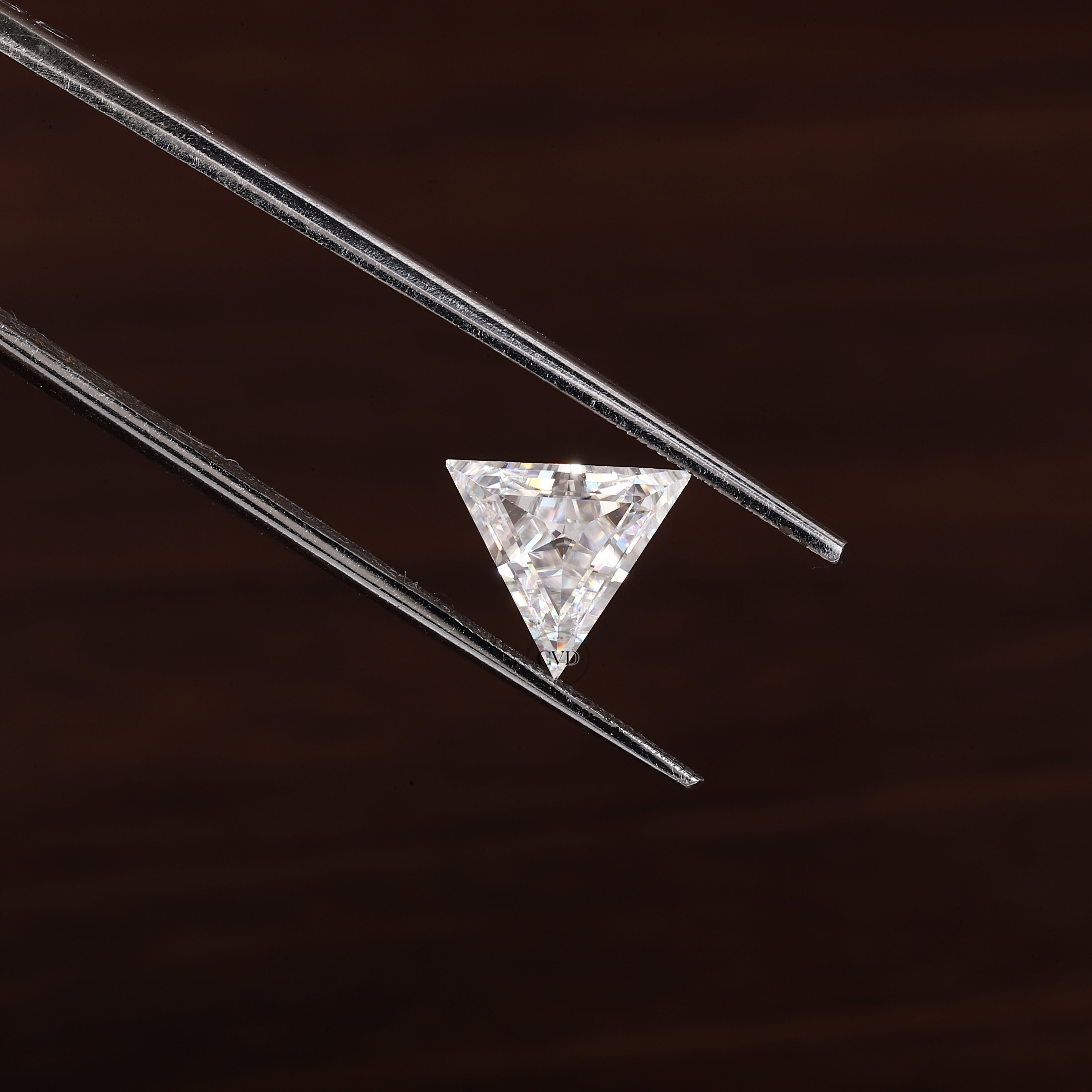 Triangle loose Moissanite Stone For Engagement