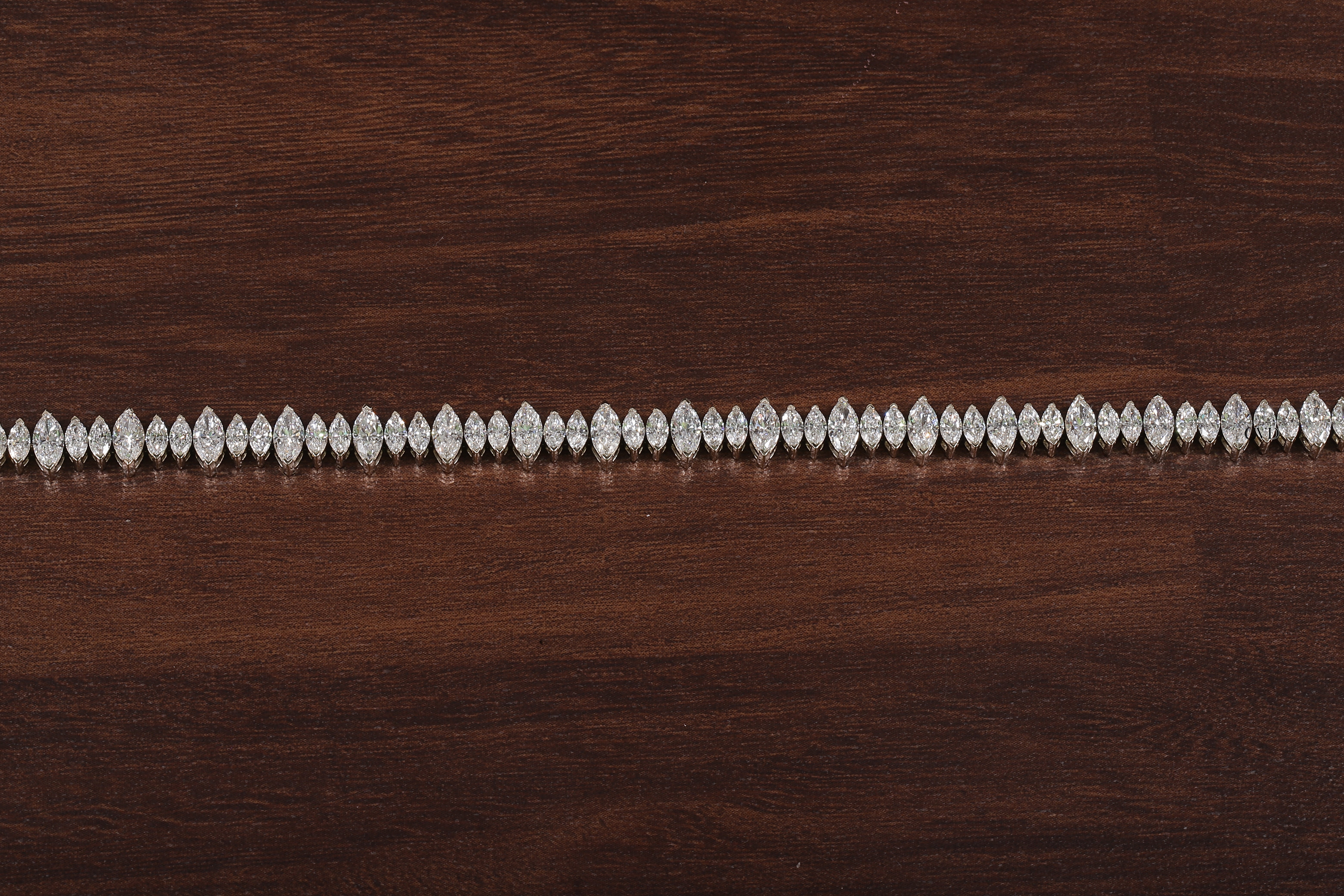 Marquise Diamond Tennis Bracelet, Marquise lab Grown diamond
