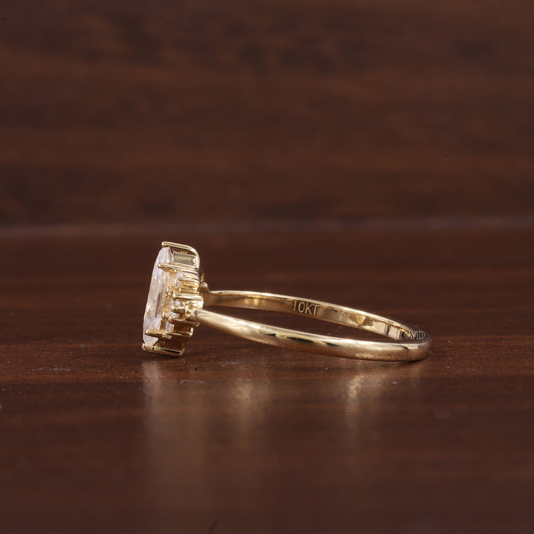0.5CT Lab Grown Diamond Ring, Marquise Cluster Wedding