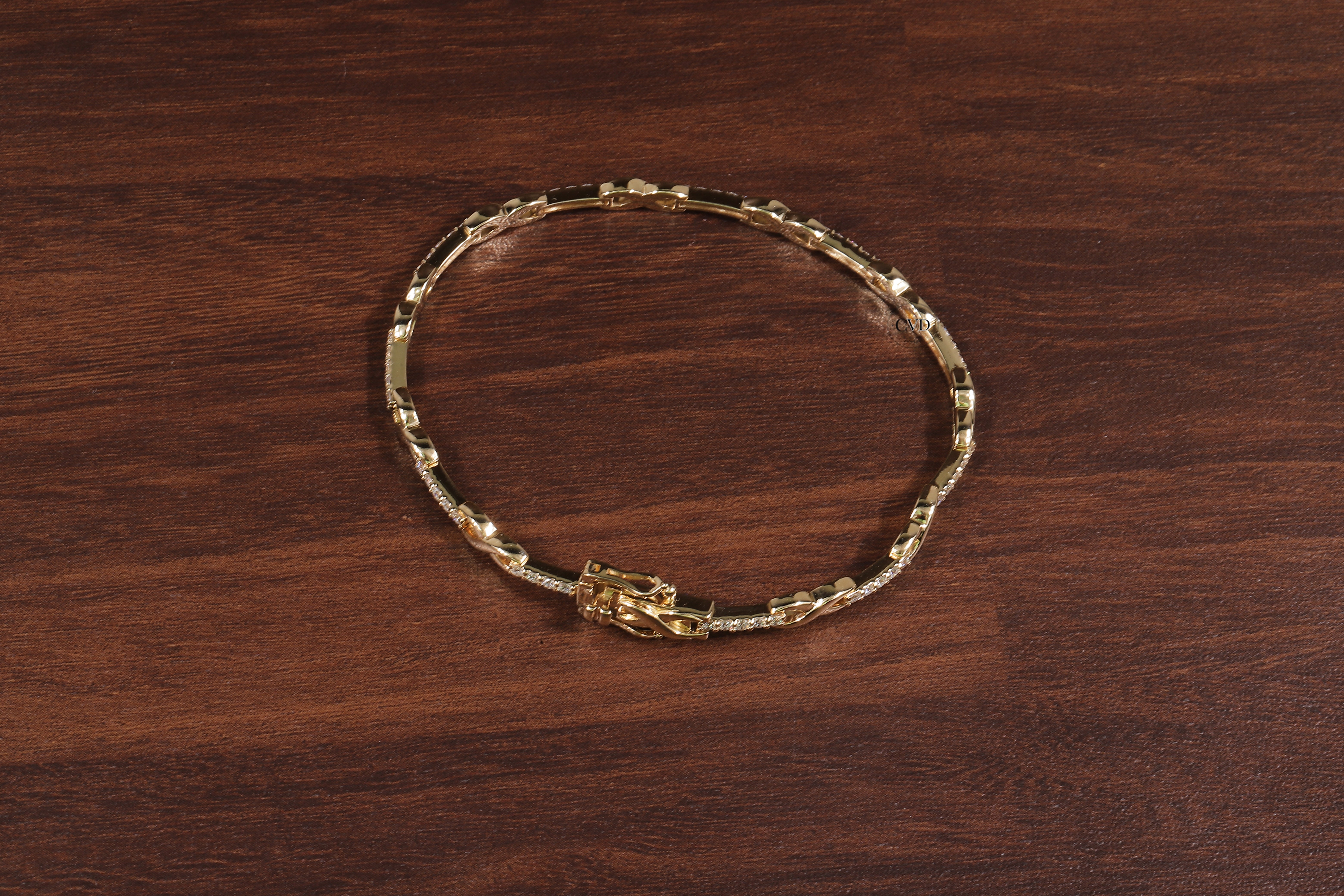 Round Diamond infinity Bracelet, Round Lab Grown Diamond