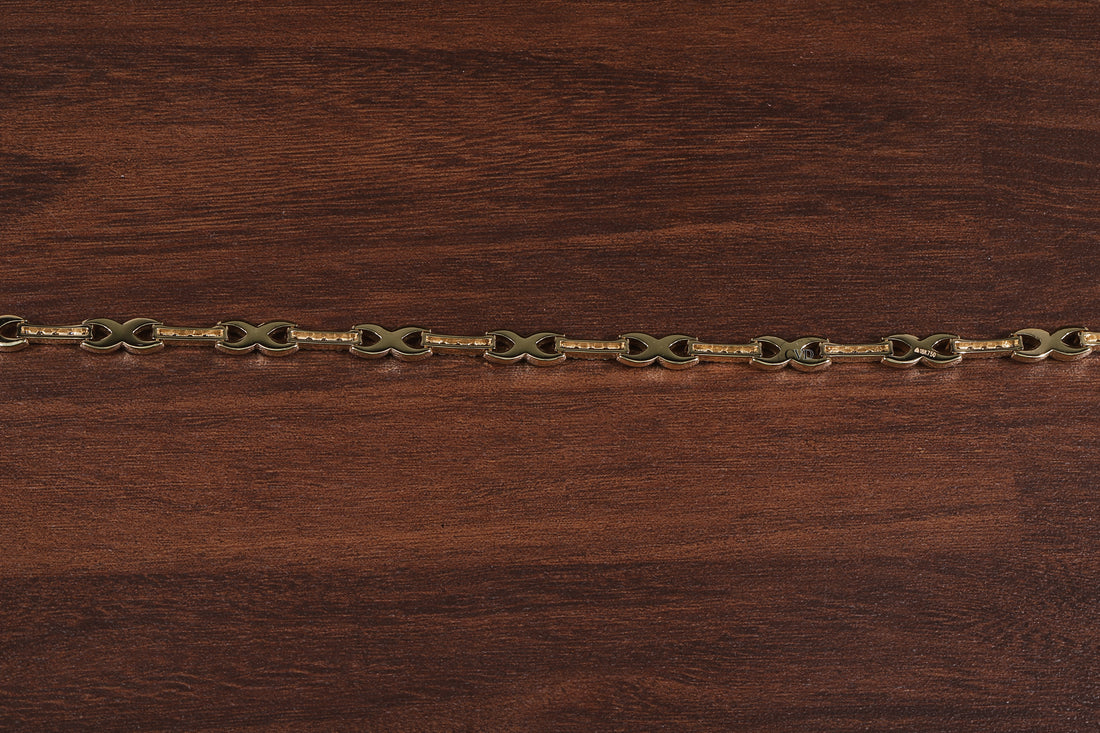 Round Diamond infinity Bracelet, Round Lab Grown Diamond