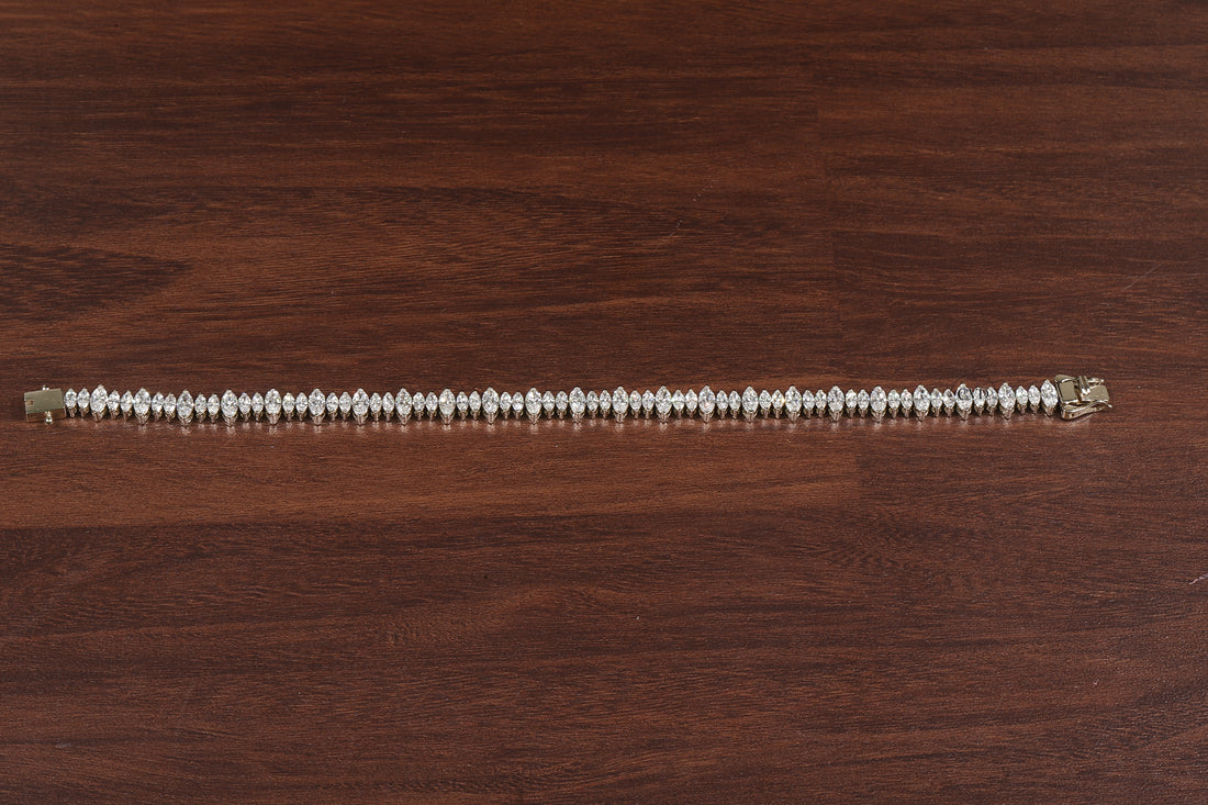 Marquise Diamond Tennis Bracelet, Marquise lab Grown diamond