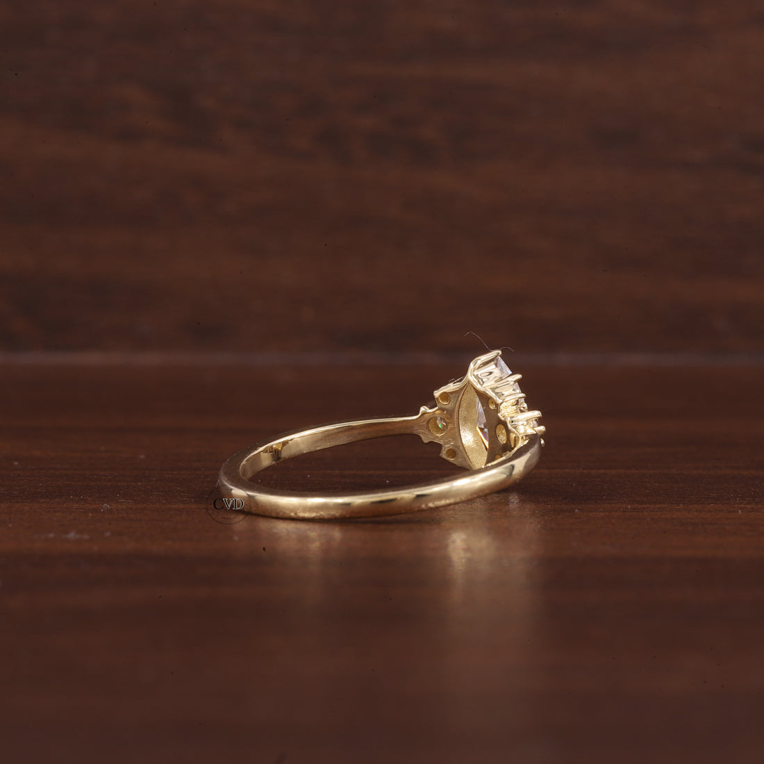 0.5CT Lab Grown Diamond Ring, Marquise Cluster Wedding