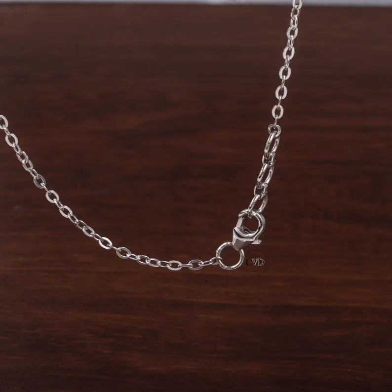 Multi Shape Moissanite Necklace, Pear Marquise Oval Emerald Cut Pendant,