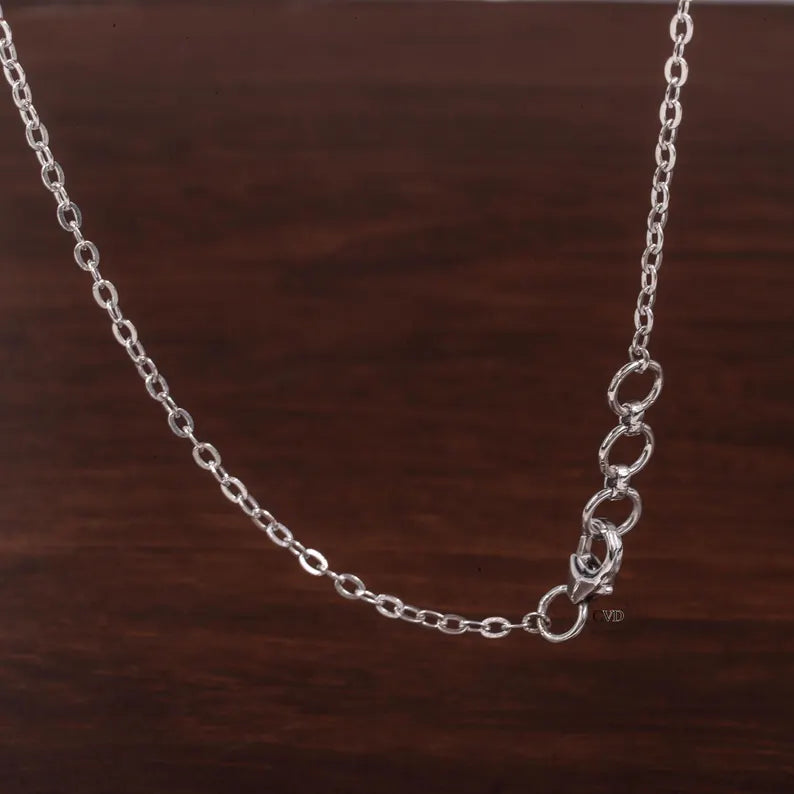 Multi Shape Moissanite Necklace, Pear Marquise Oval Emerald Cut Pendant,