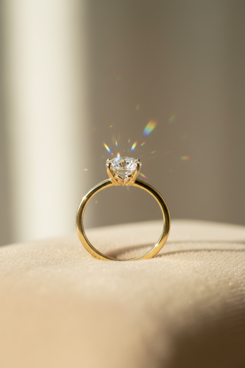 Moissanite Diamond Ring