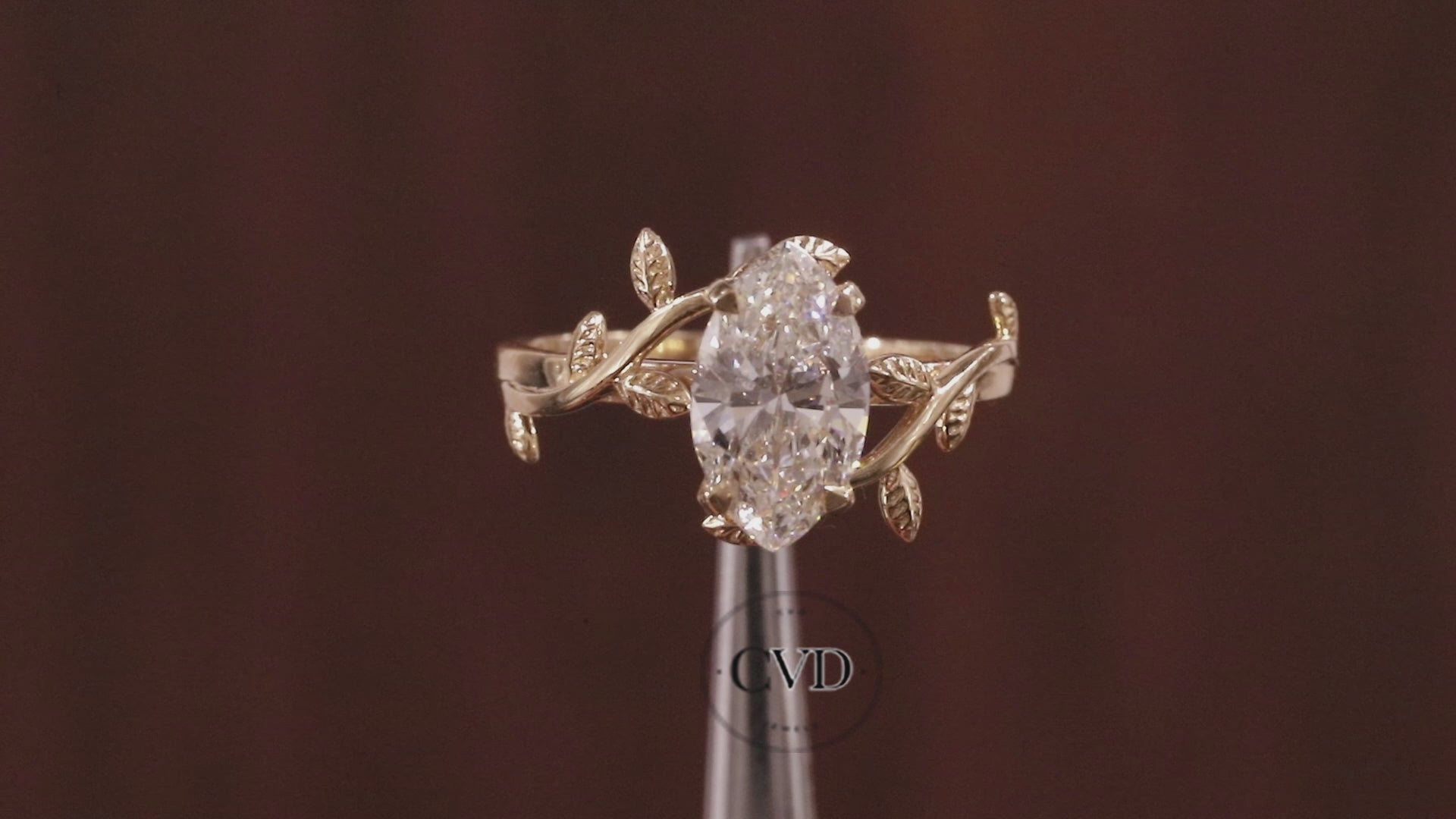 14K Yellow Gold Art Deco|1.5ct Solid Gold Marquise Cut Moissanite Engagement Ring
