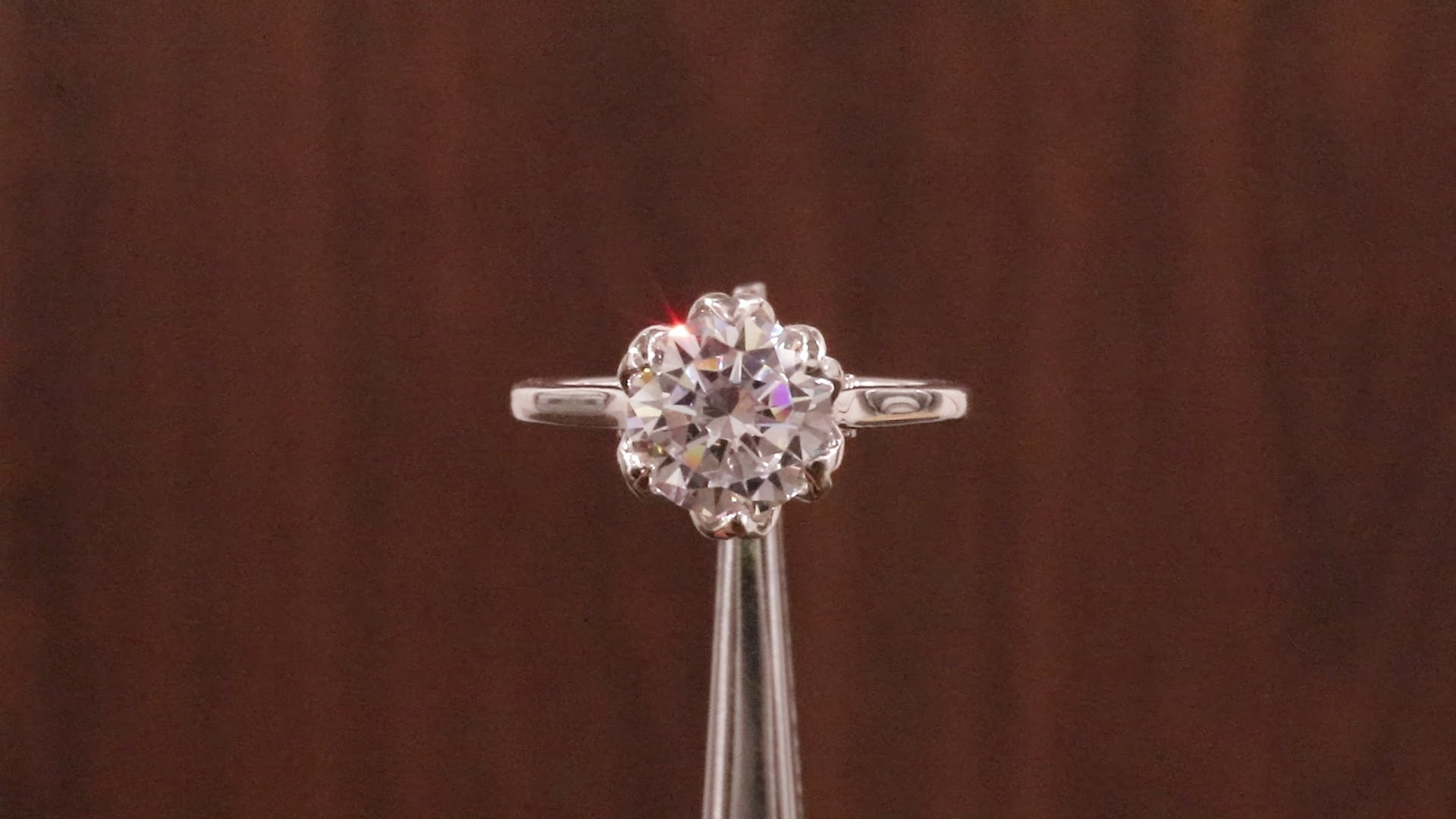 2.5CT Round Moissanite Ring, Hidden Halo Round Engagement Ring ,14k Solid Gold Ring