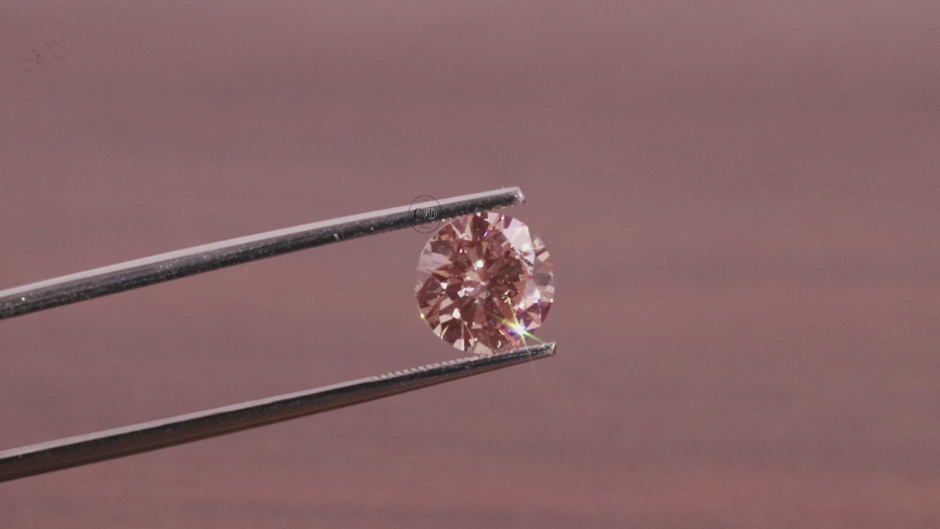 Pink Diamond 1.0ct Fancy Vivid Pink Lab-Created Diamond - Round Cut Stone for Bridal Sets