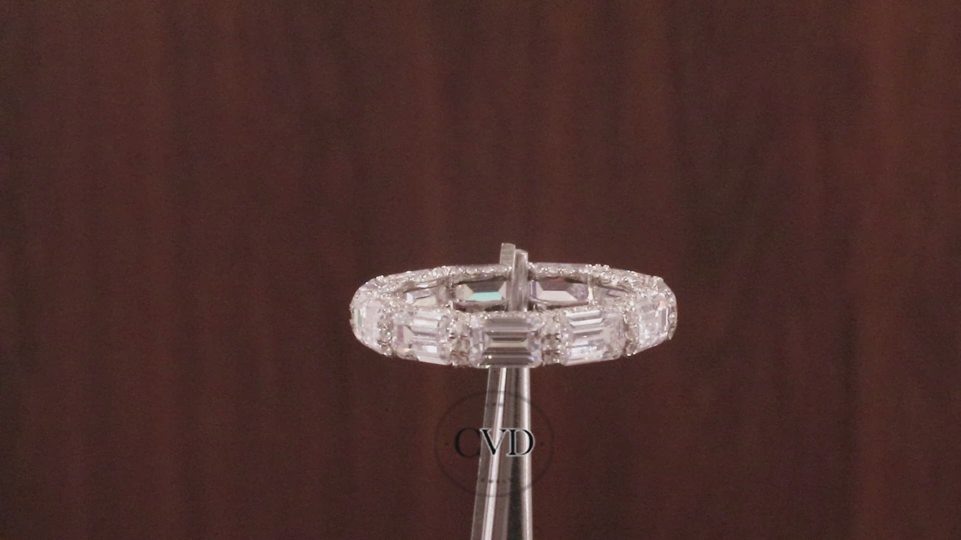 East West Emerald Cut Wedding Band,Hidden Halo Moissanite Band, Emerald Moissanite Matching Band