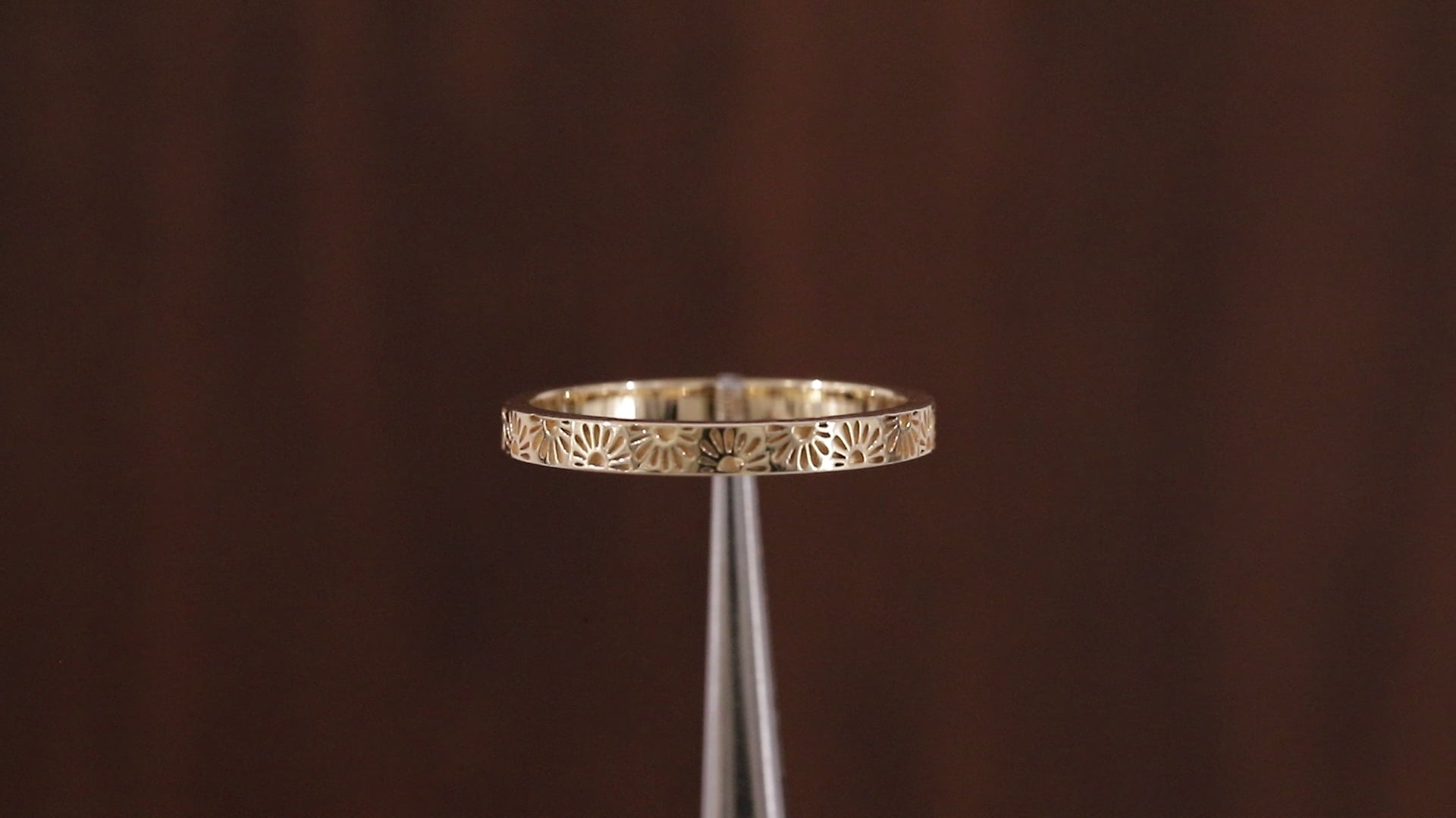 14k Gold His Hers Sun Band, Solid Gold Wedding Band